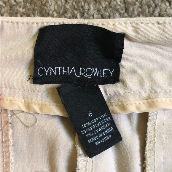 Cynthia Rowley Straight leg Khaki Pants - Picture 2 of 2